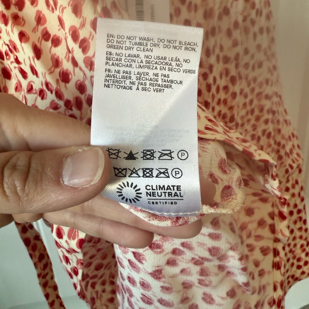 NWT Reformation Delanie halter dress, size L - Picture 8 of 8